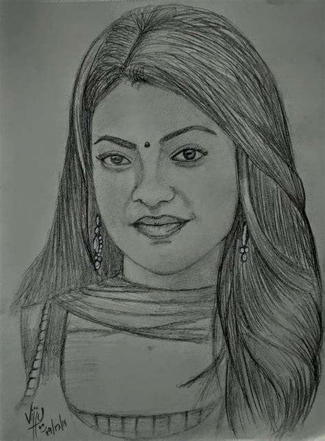 kajal drawing